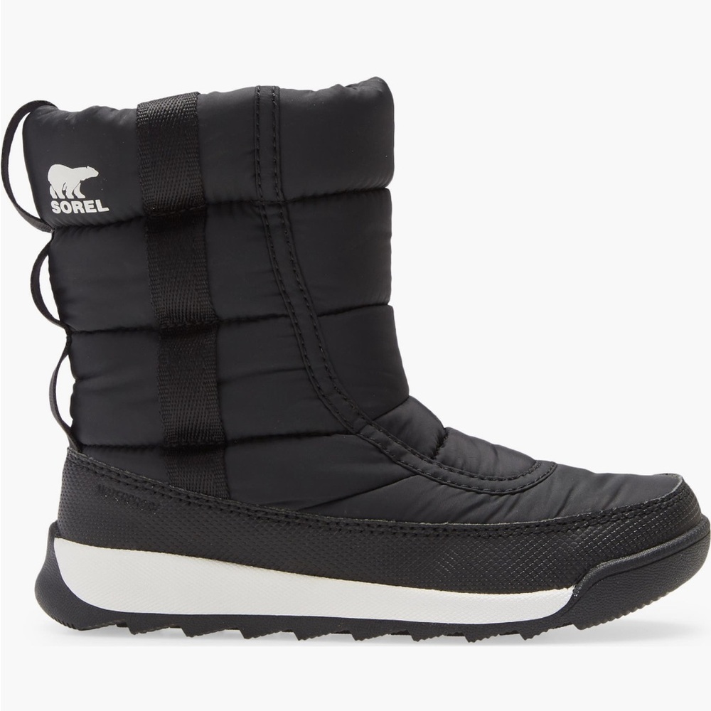 Sorel | Kid's Whitney II Short Fleece Lined Winter Boots Waterproof Black 11